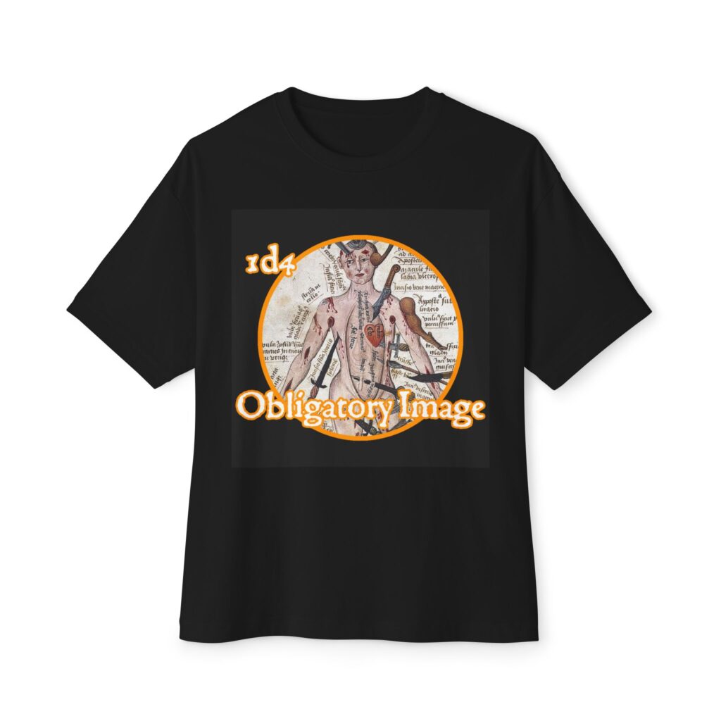 The Darkest Age Graphic Tee — "Obligatory Image" Vintage Anatomy Band Shirt